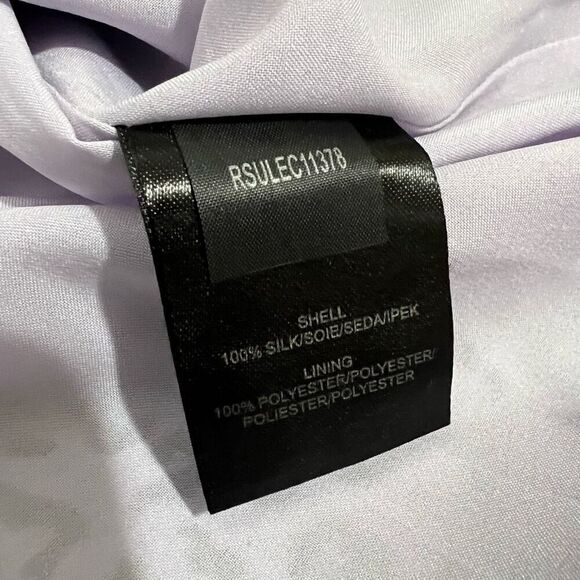 TIBI Gray & Lavender & Black Leopard Print Small Spaghetti Strap Silk Mini Dress - Picture 12 of 12